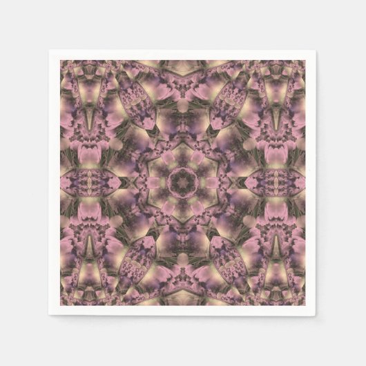 Serviette En Papier Antiquité rose victorienne (Devant)