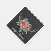 Serviette En Papier Antler de cerf de Noël avec lumières (Coin)