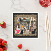 Serviette En Papier Anton Pieck - Magasin de chimiste (En situation)