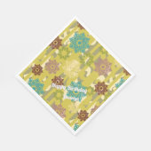 Serviette En Papier Any Age Urban Floral Birthday (Coin)