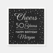 Serviette En Papier ANY Birthday Cheers (Devant)