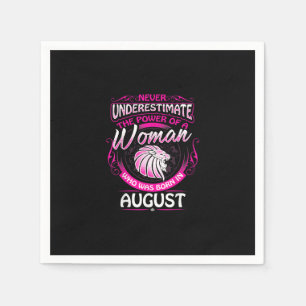 Serviette En Papier Août Anniversaire Cadeau Femme Leo Zodiac Astrolog