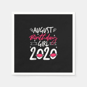 Serviette En Papier Août Anniversaire Quarantaine Cadeau Femmes Son Fi