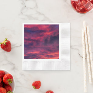 Serviette En Papier août rouge