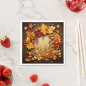 Serviette En Papier Aperçu de l'automne : Récolte de germes (En situation)