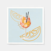 Serviette En Papier Aperol O'Clock (Devant)