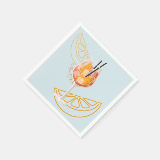 Serviette En Papier Aperol O'Clock (Coin)