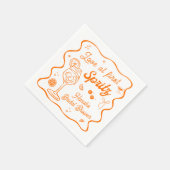Serviette En Papier Aperol Spritz Baby Shower de Mariée (Coin)