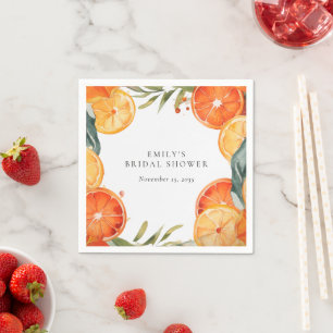 Serviette En Papier Aperol Spritz Fête des mariées aquarelle