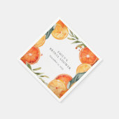 Serviette En Papier Aperol Spritz Fête des mariées aquarelle (Coin)