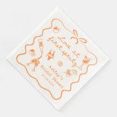 Serviette En Papier Aperol Spritz Fête des mariées Napkin (Coin)