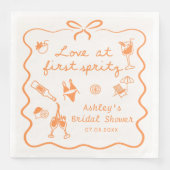 Serviette En Papier Aperol Spritz Fête des mariées Napkin (Devant)