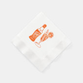 Serviette En Papier Aperol Spritz Lino Design Cocktail Party Napkin (Coin)