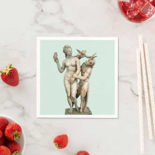 Serviette En Papier Aphrodite, Pan et Eros (En situation)