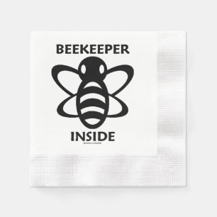 Serviette En Papier Apiculteur à l'intérieur Dessin d'abeille noir et