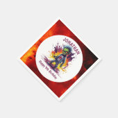 Serviette En Papier Apocalypse Anniversaire Zombie Boy (Coin)