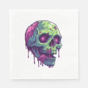 Serviette En Papier Apocalypse du crâne Zombie