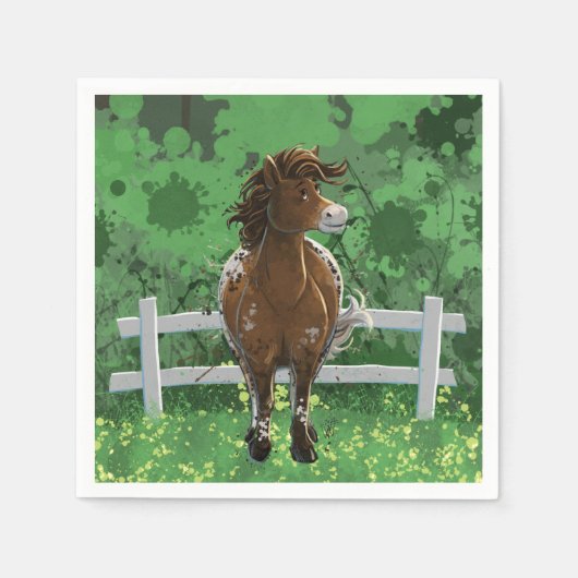Serviette En Papier Appaloosa Pony (Devant)