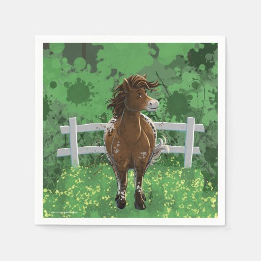 Serviette En Papier Appaloosa Pony (Devant)