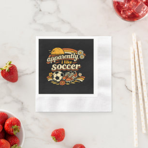 Serviette En Papier Apparemment j'aime le football