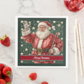 Serviette En Papier Appartement moderne Santa Claus Aquarelle (En situation)