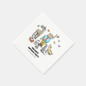 Serviette En Papier Appel à tous les animaux (Coin)