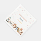 Serviette En Papier Appel à toutes les fêtes d'anniversaire des animau (Coin)