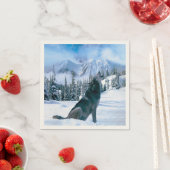 Serviette En Papier Appel Wolf (En situation)