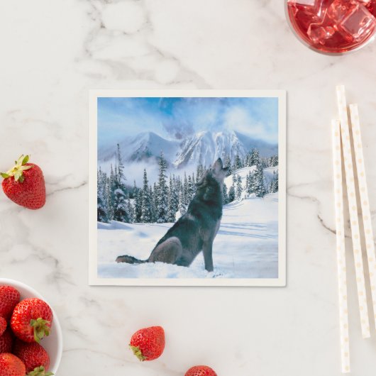 Serviette En Papier Appel Wolf (En situation)