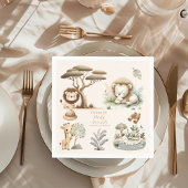 Serviette En Papier Appeler tous les animaux de fête Safari Zoo Annive