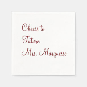 Serviette En Papier applaudissements à l'avenir mme nuptiale douche ma