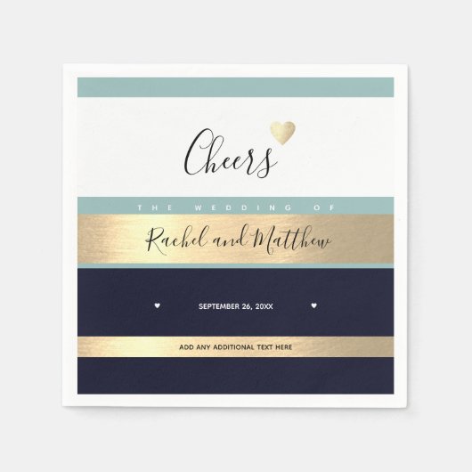 Serviette En Papier applaudissements ! mariage applaudit à l'amour élé (Devant)