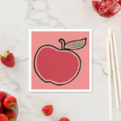 Serviette En Papier Apple (En situation)