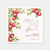 Serviette En Papier Apple moderne toujours après la Fête des mariées A (Devant)