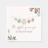 Serviette En Papier Apple of Our Eye Fall Baby Shower (Devant)