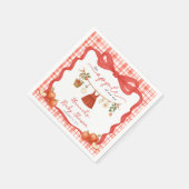 Serviette En Papier Apple of Our Eye Girl Clothesline Baby Shower (Coin)