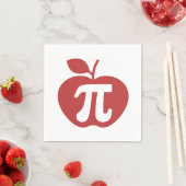 Serviette En Papier Apple Pi 3.14 Math Pi Day (En situation)