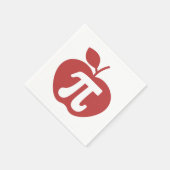 Serviette En Papier Apple Pi 3.14 Math Pi Day (Coin)
