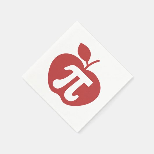 Serviette En Papier Apple Pi 3.14 Math Pi Day (Coin)