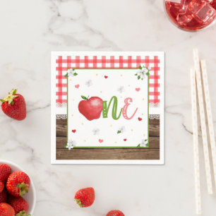 Serviette En Papier Apple Premier Anniversaire Napkin