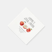 Serviette En Papier Apple-y jamais après une Fête des mariées élégante (Coin)