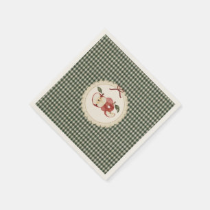 Serviette En Papier Appley Ever After gingham vintage 