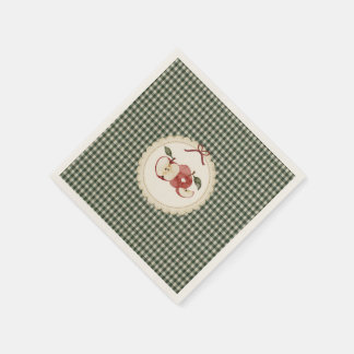 Serviette En Papier Appley Ever After gingham vintage