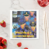 Serviette En Papier Appréciation de la police (En situation)
