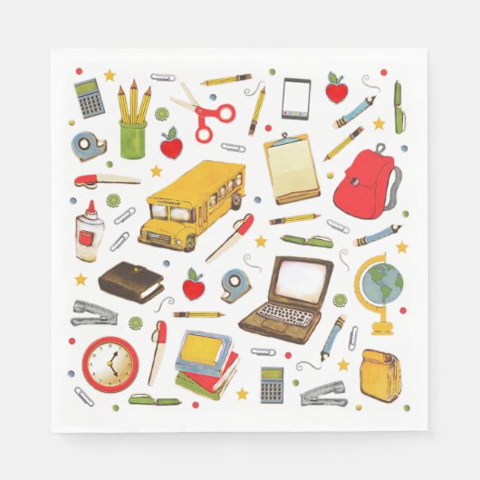 Serviette En Papier Appréciation de l'enseignant (Devant)