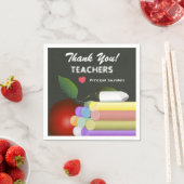 Serviette En Papier Appréciation de l'enseignant de Red Apple Chalk |  (En situation)
