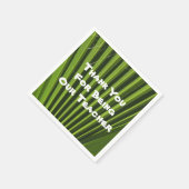 Serviette En Papier Appréciation de l'enseignant Palm Leaf Merci photo (Coin)