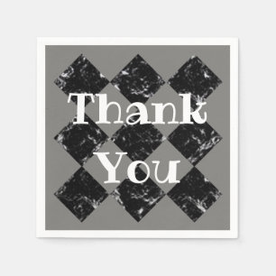 Serviette En Papier Appréciation du diamant noir du Merci