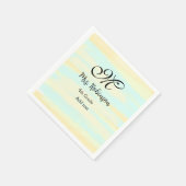Serviette En Papier appréciation du professeur d'aquarelle jaune simpl (Coin)
