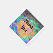 Serviette En Papier Appréciation Moaic Abalone Shell Merci brillant (Coin)